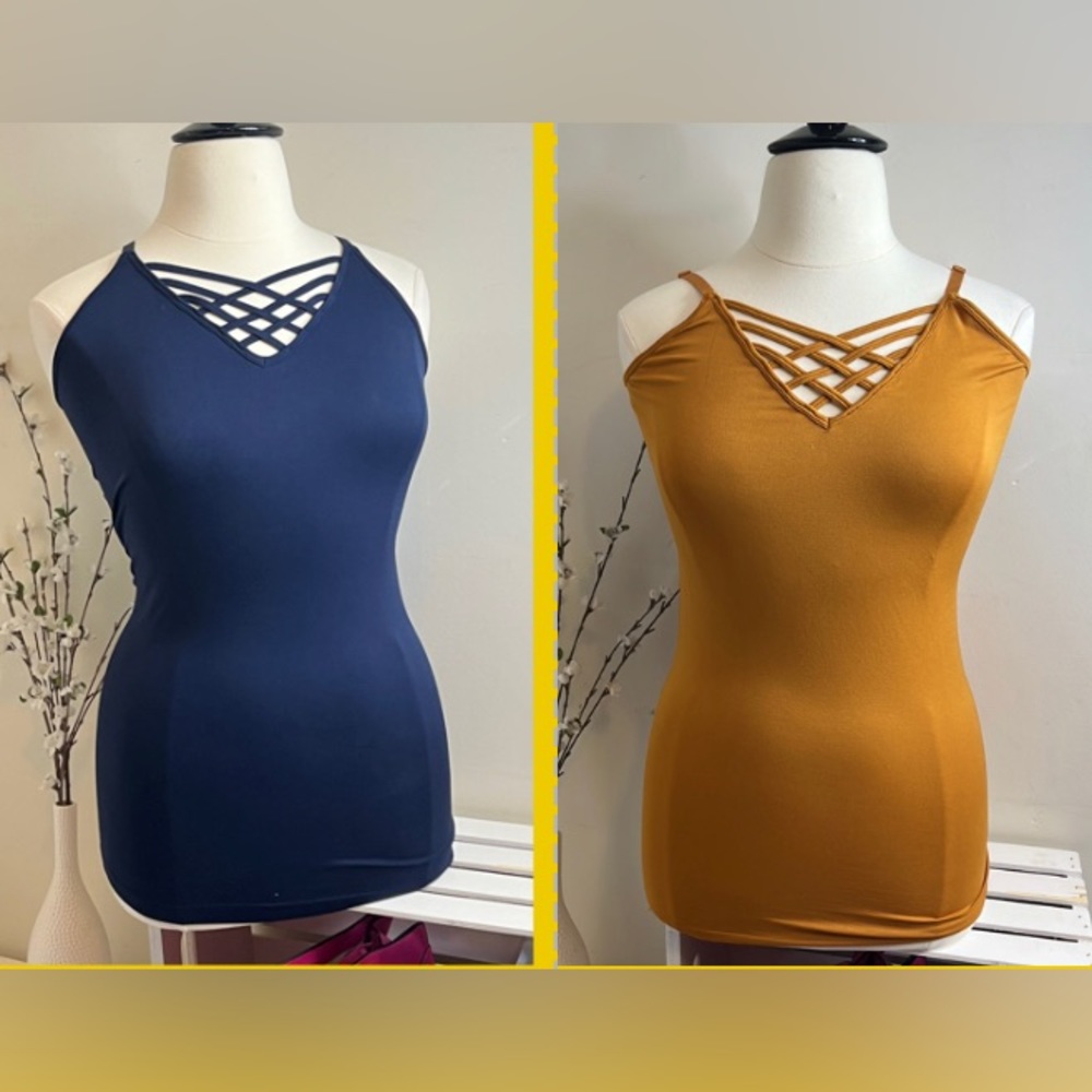 Spandex Crisscross Cami Size 2X/3X NWOT